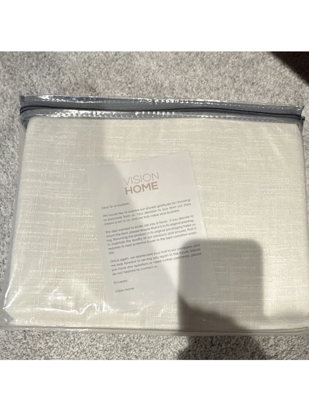 Light-Filtering Curtain Panel in Ivory